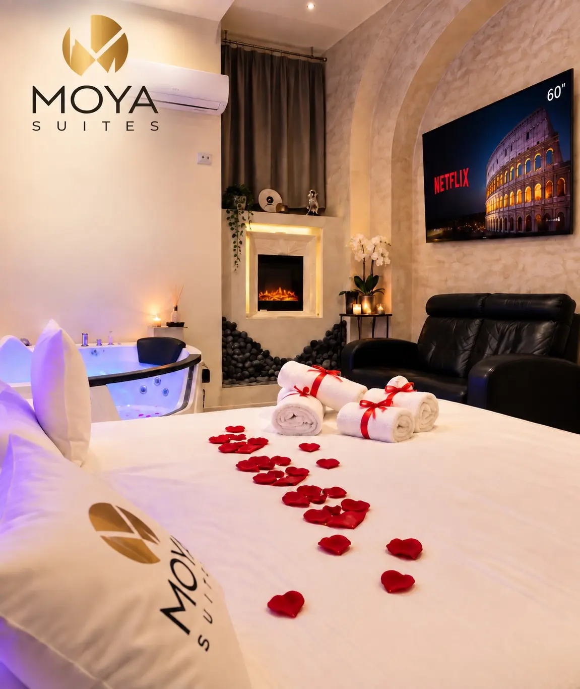 Allestimento romantico della Suite 2